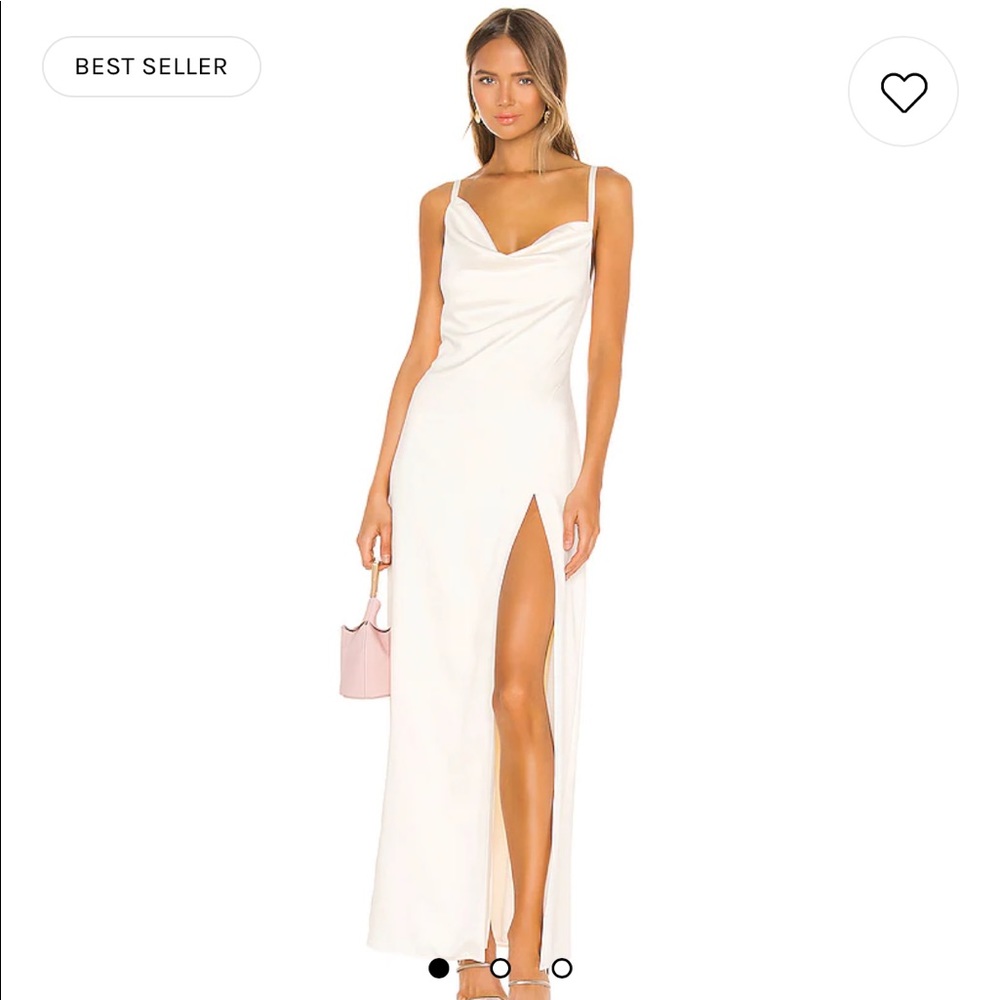 Camila Coelho Reyna Maxi Dress in Pearl White